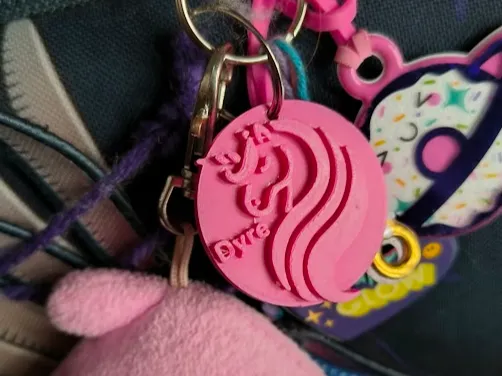 AI generated unicorn badge with name