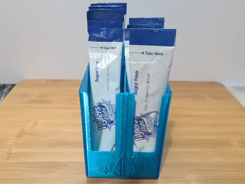 Customizable, Parametric Drink Mix Packet Holder
