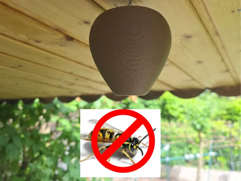 Anti Wasp Nest with real wasp texture