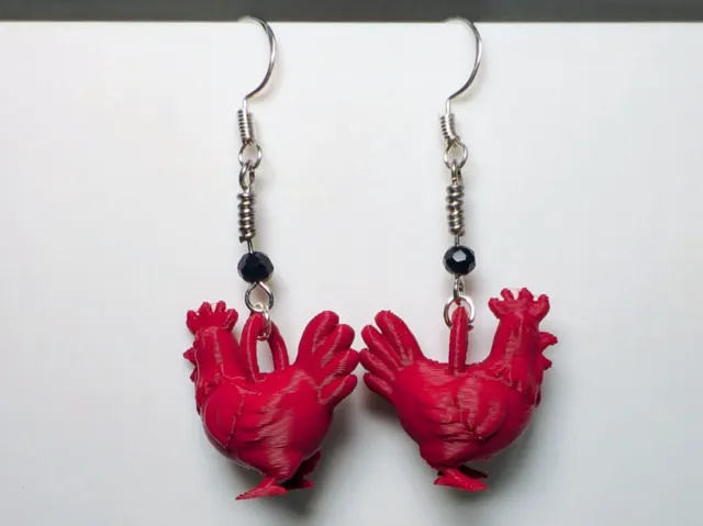 Rooster Earrings