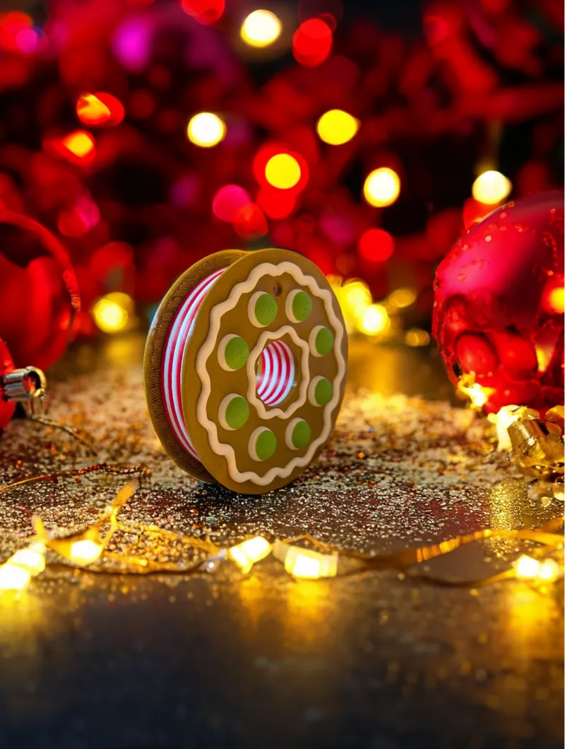 Gingerbread Spool Bauble