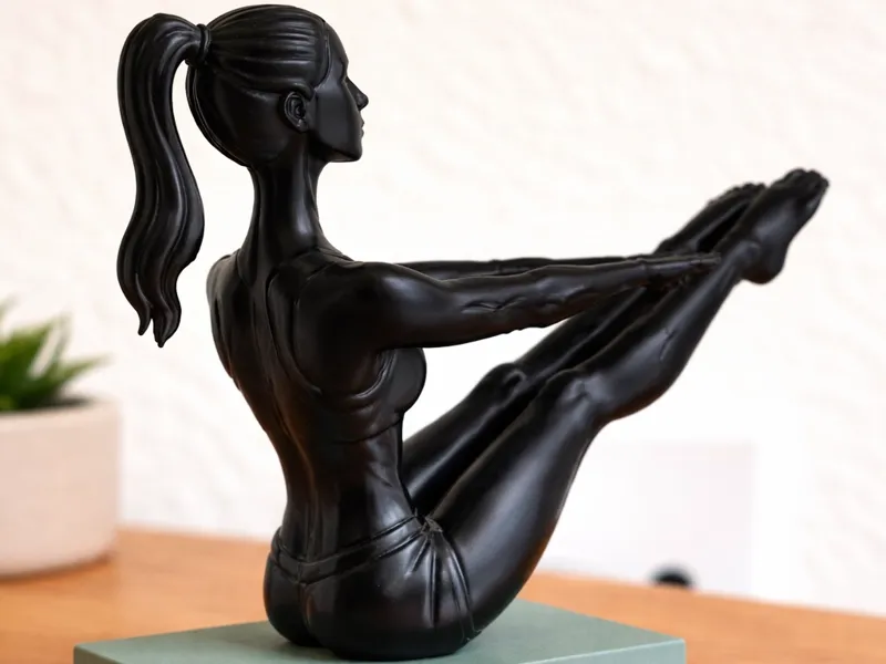 Pilates Woman Sculpture/Fitness Figurine, Yoga 