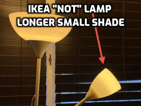 Ikea "NOT" Lamp Longer Shade