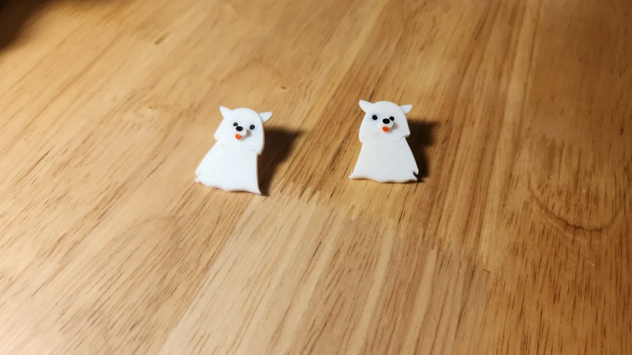 Puppy Ghost Earrings view 2