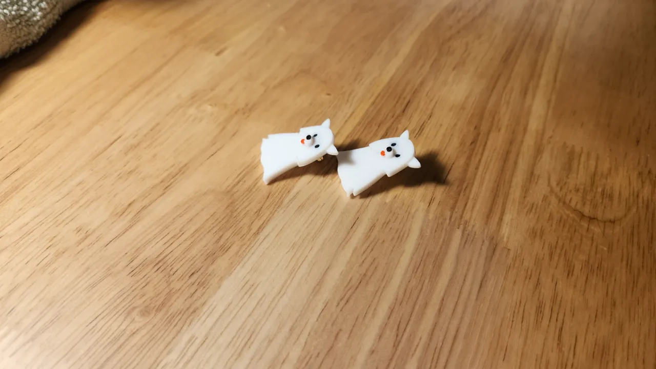 Puppy Ghost Earrings view 3