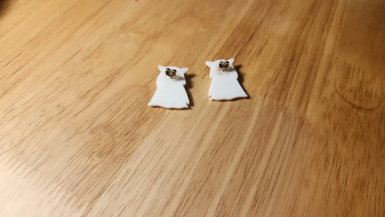 Puppy Ghost Earrings view 4