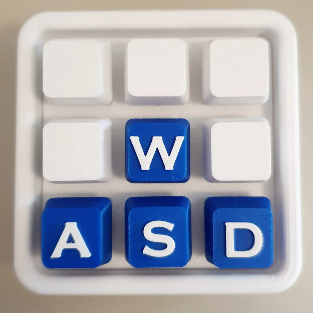 WASD keycaps for gaming - Free 3D Print Model - MakerWorld