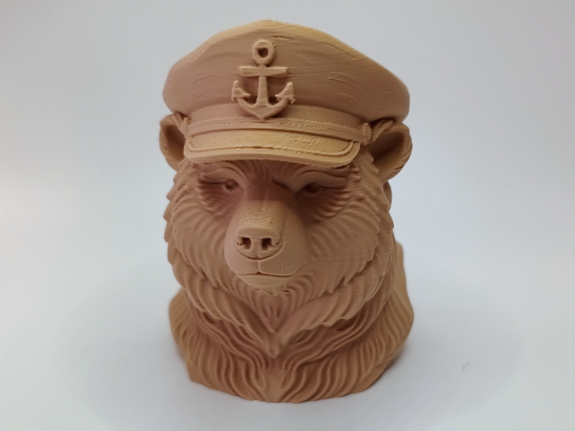 Majestaetischer Baerenkapitaen fuer maritime Deko