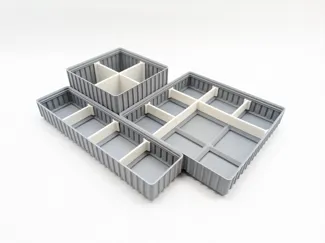 Dividers for Corrugated Gridfinity Light Bins