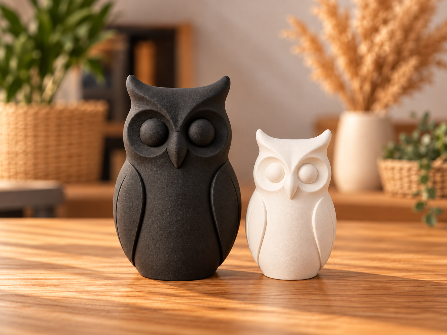 Owlora – Minimalist Owl Family 3D model