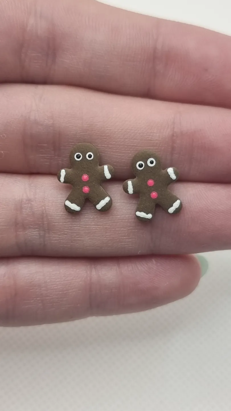 Polymer Clay Earring Cutter - Gingerbread Man view 4