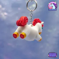 Porte-clés licorne super-héros — photo 5