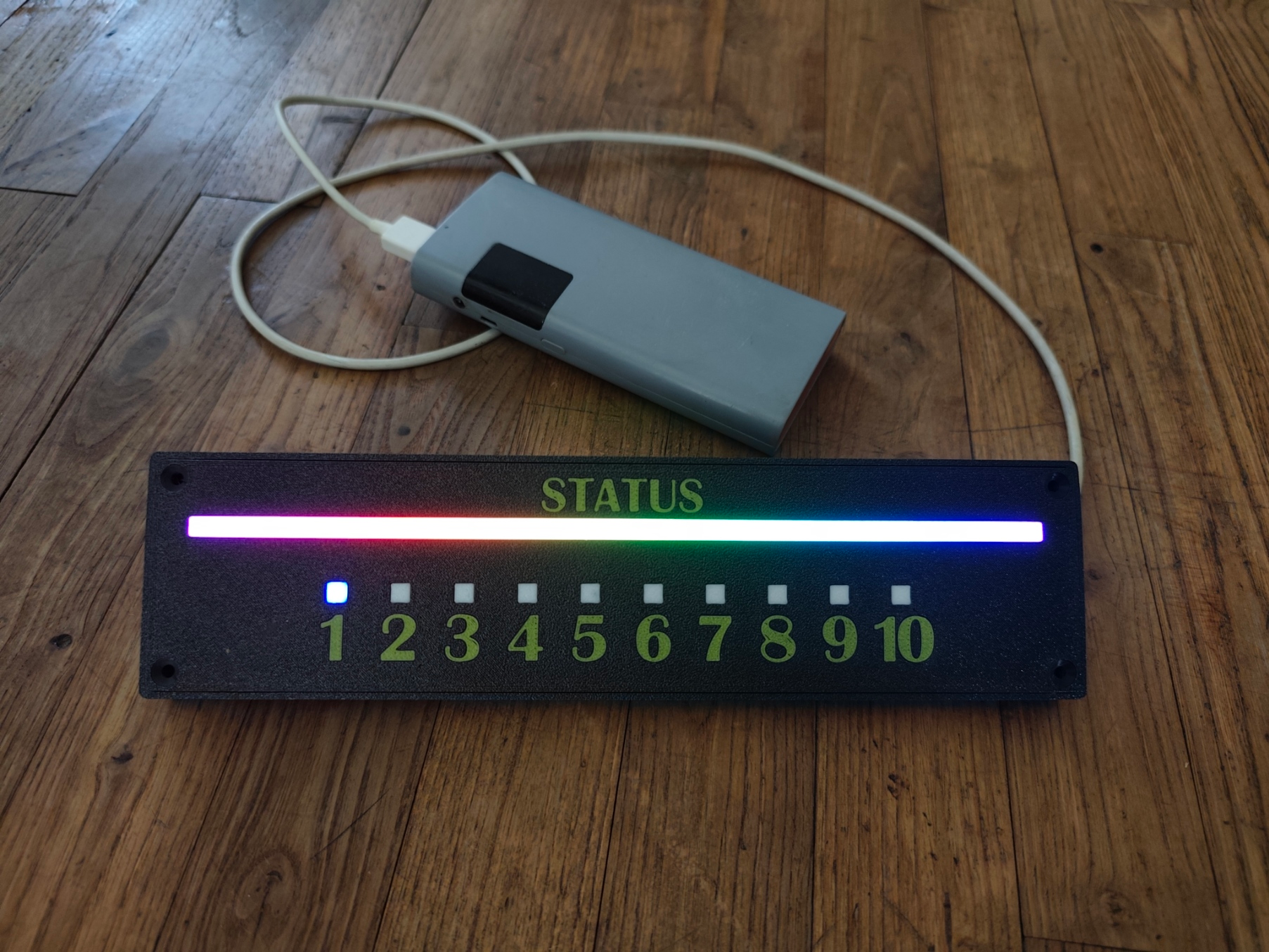BambuLED Autonomous WiFi Status & Progress Display