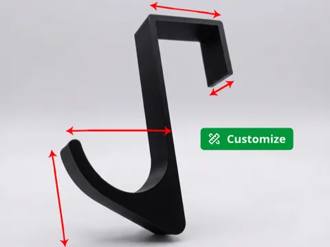 Letrero o emblema decorativo: Door Hook Generator — referencia de MakerWorld