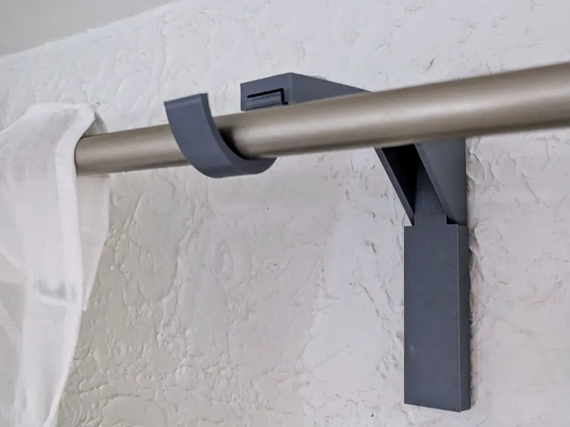 Adjustable Curtain Rod Holder