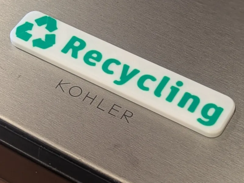 Magnetic Recycling label