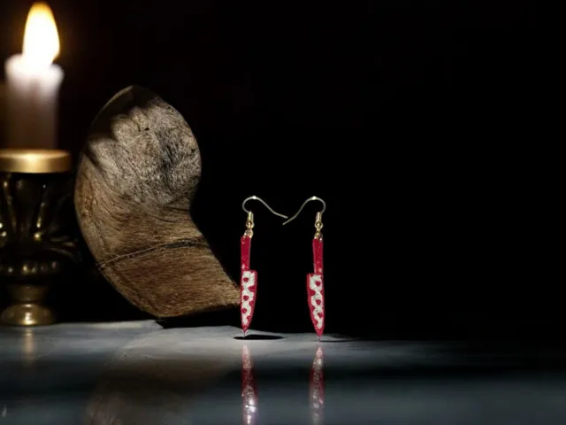 Knife of hearts earrings