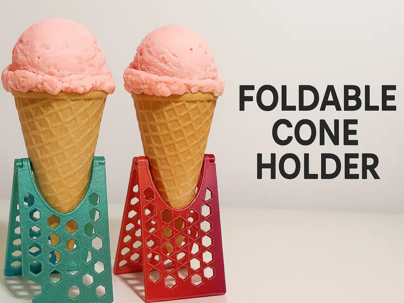 Foldable Ice Cream Cone Holder
