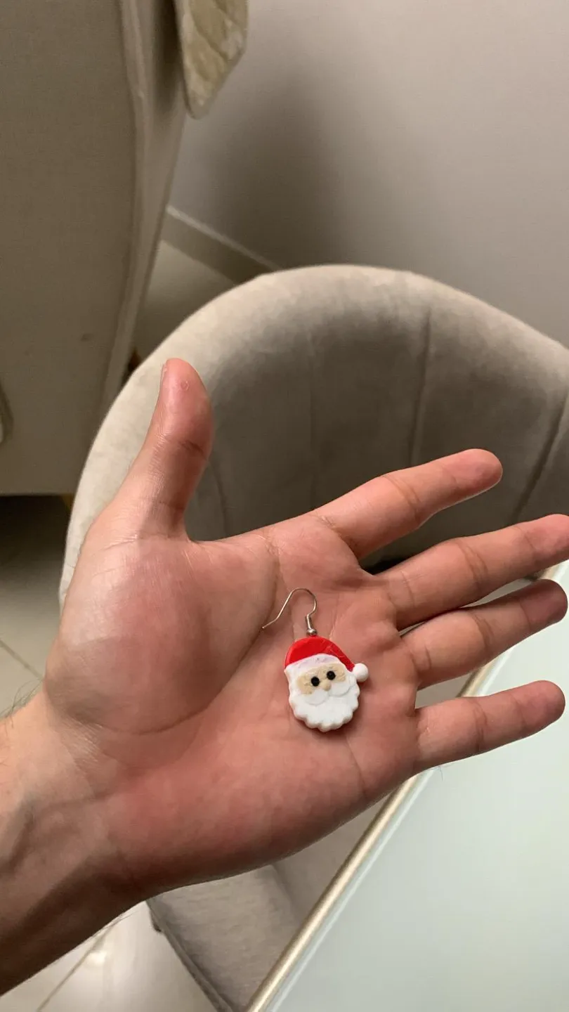 CUTE SANTA CLAUS EARRINGS view 3