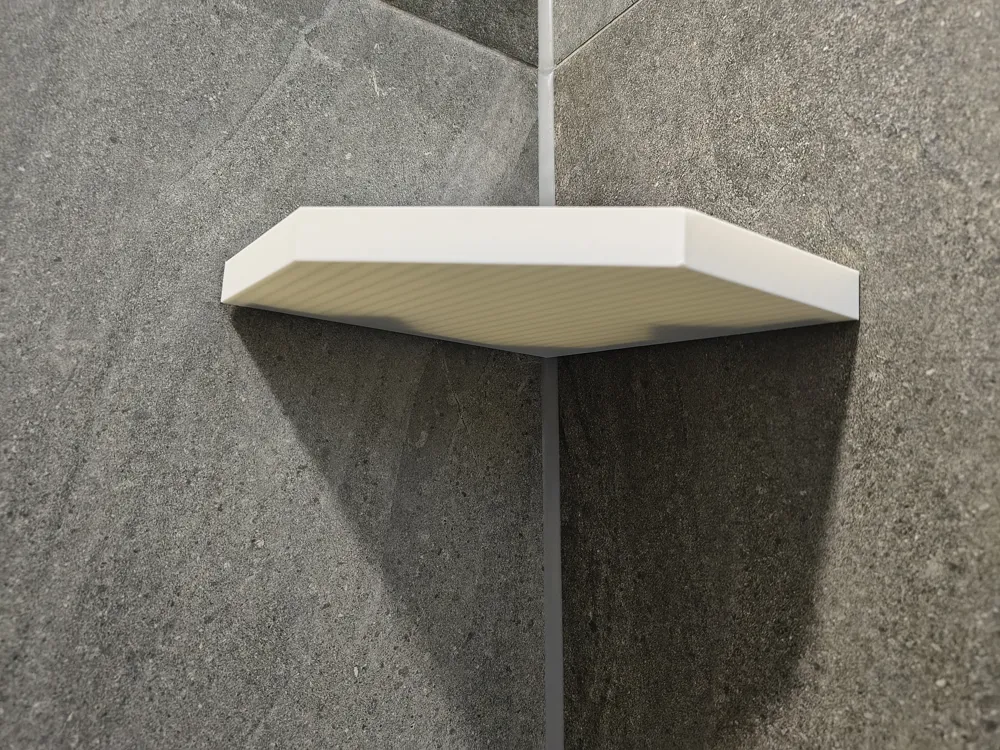 Octagon Bathroom Corner Shelf – Hidden Mount - Free 3D Print Model ...