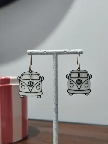 Pendientes: Aretes Furgoneta Vintage — vista de referencia 3