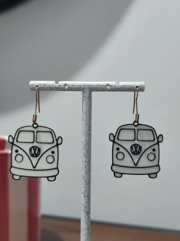 Pendientes: Aretes Furgoneta Vintage — vista de referencia 4