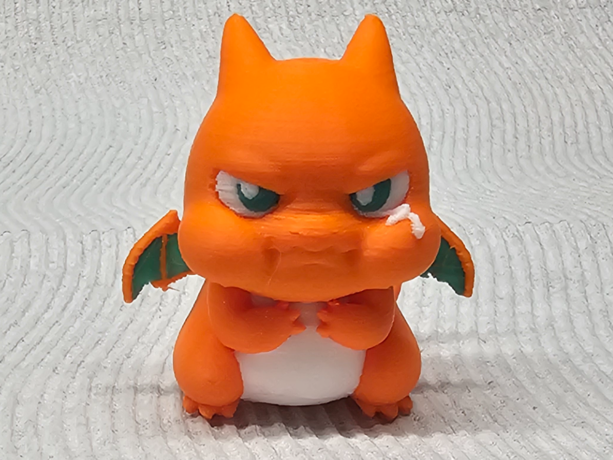 Grumpy Lil Charizard Chibi Style Pokemon