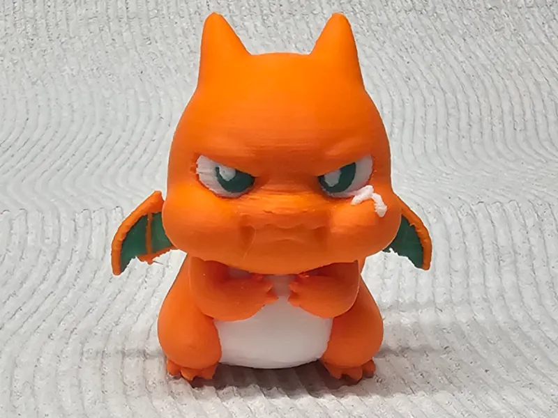 Grumpy Lil Charizard Chibi Style Pokemon