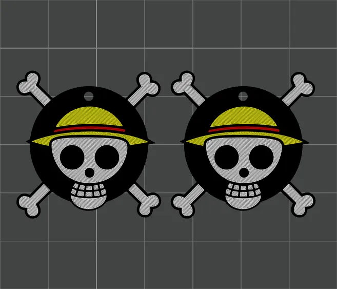 One Piece "Straw Hat Pirates" Earrings view 2