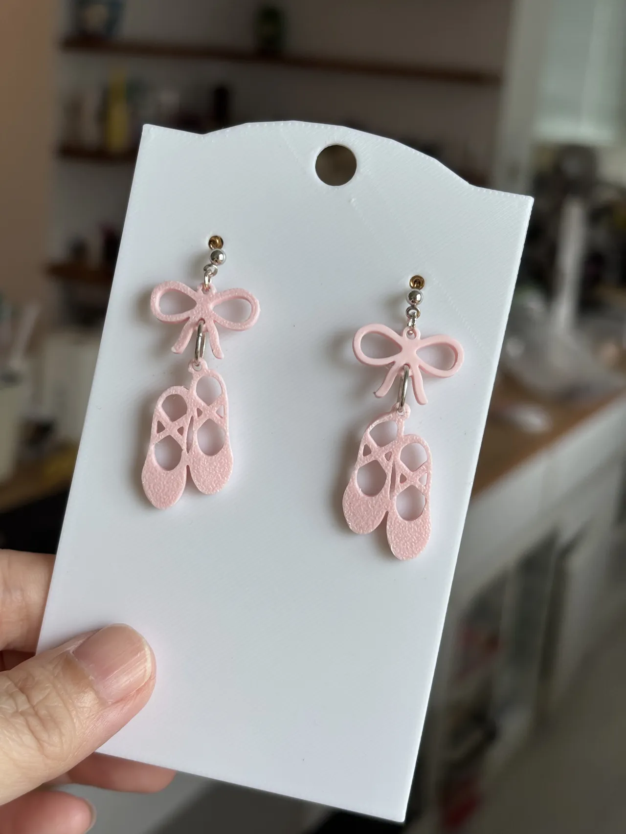 Ballet Shoes earring view 2