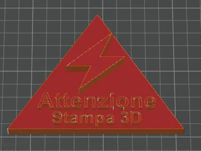 3D Printing Caution Sign
