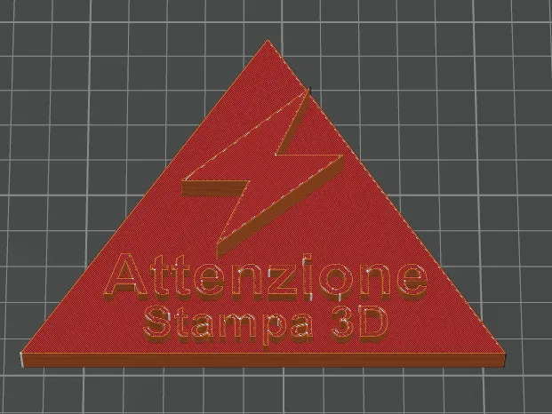 Cartello - Attenzione Stampa 3D