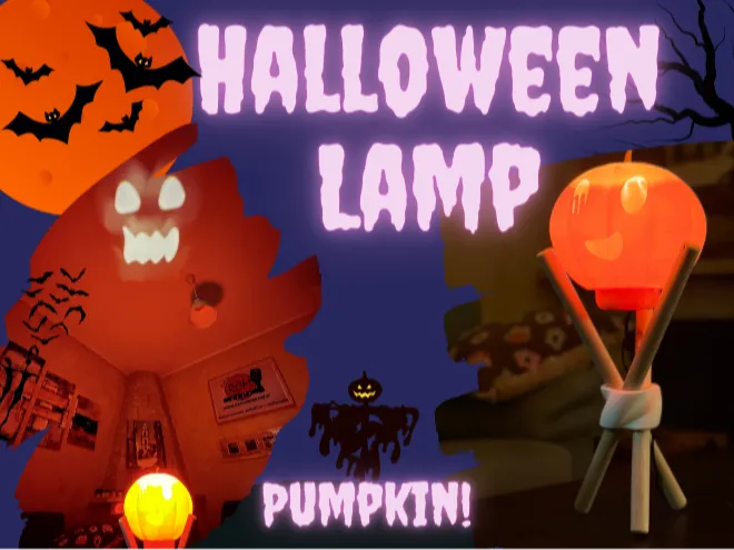 Halloween Pumpkin Custom Lamp