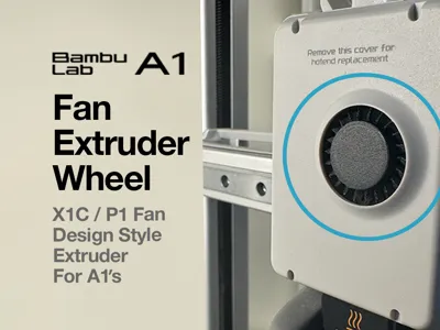 Fan Extruder Wheel - Bambu A1