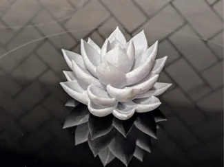 Stone Succulent Sculpture