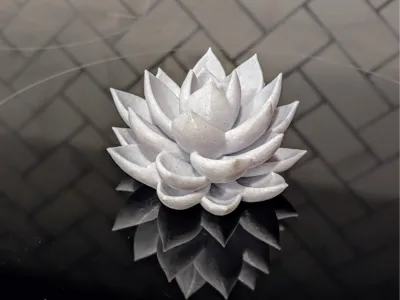 Stone Succulent Sculpture