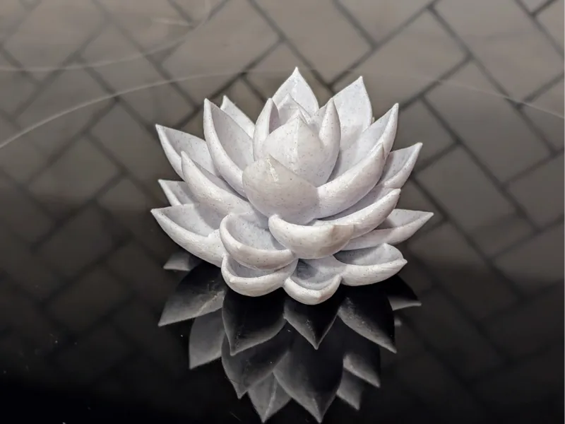 Stone Succulent Sculpture