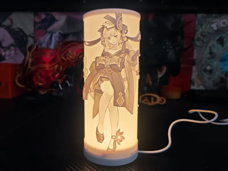 阴阳师青行灯浮雕灯创意床头灯 适配拓竹创意宝库灯MH001