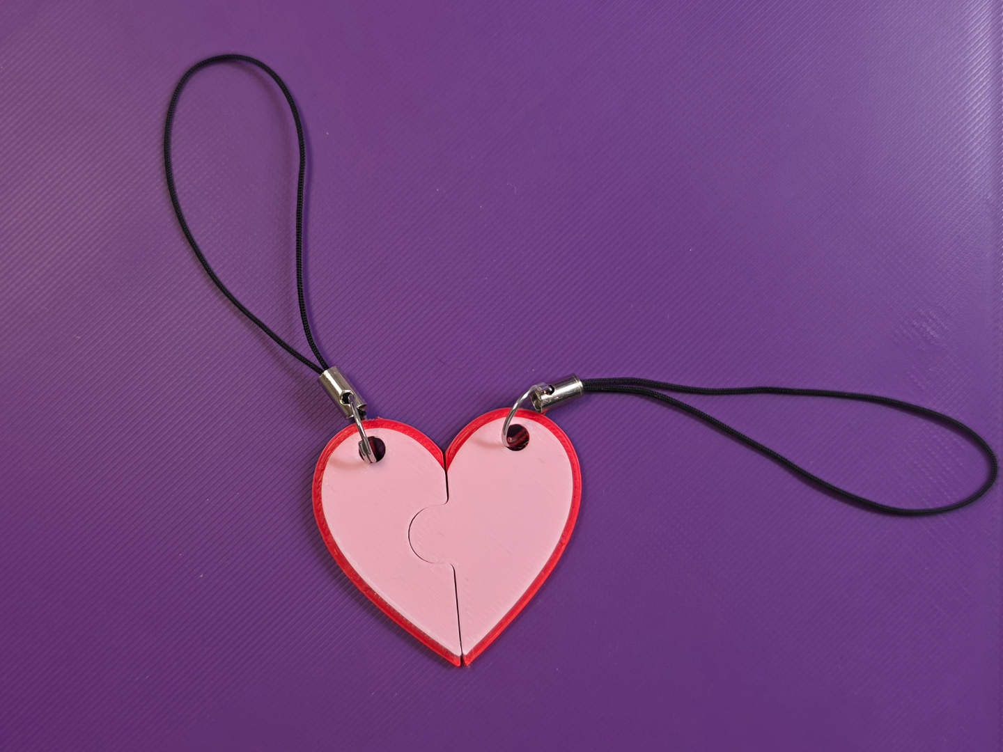 Due Metà, Cuore - Portachiavi Puzzle San Valentino