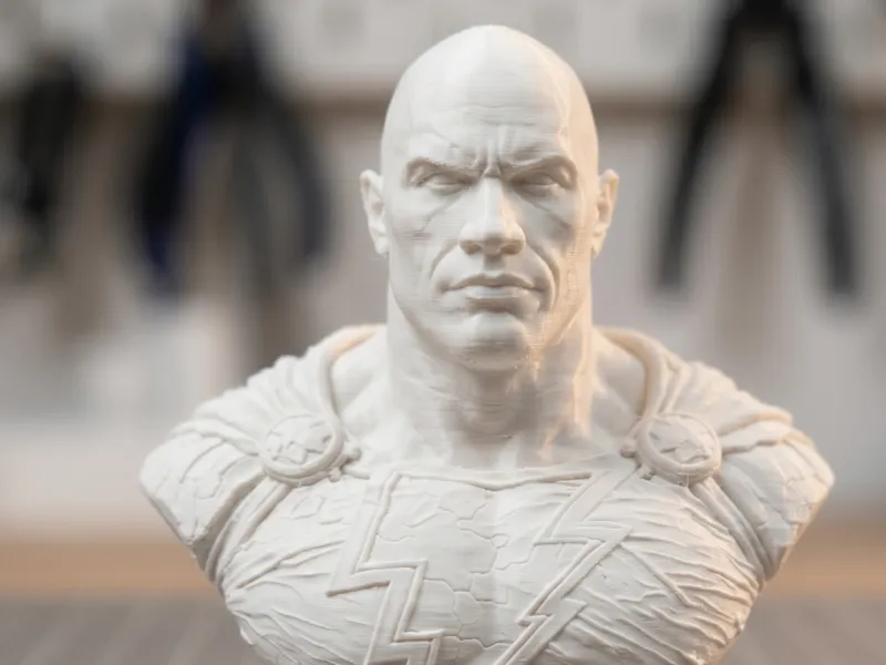 Black Adam Bust 3D Print Model 328