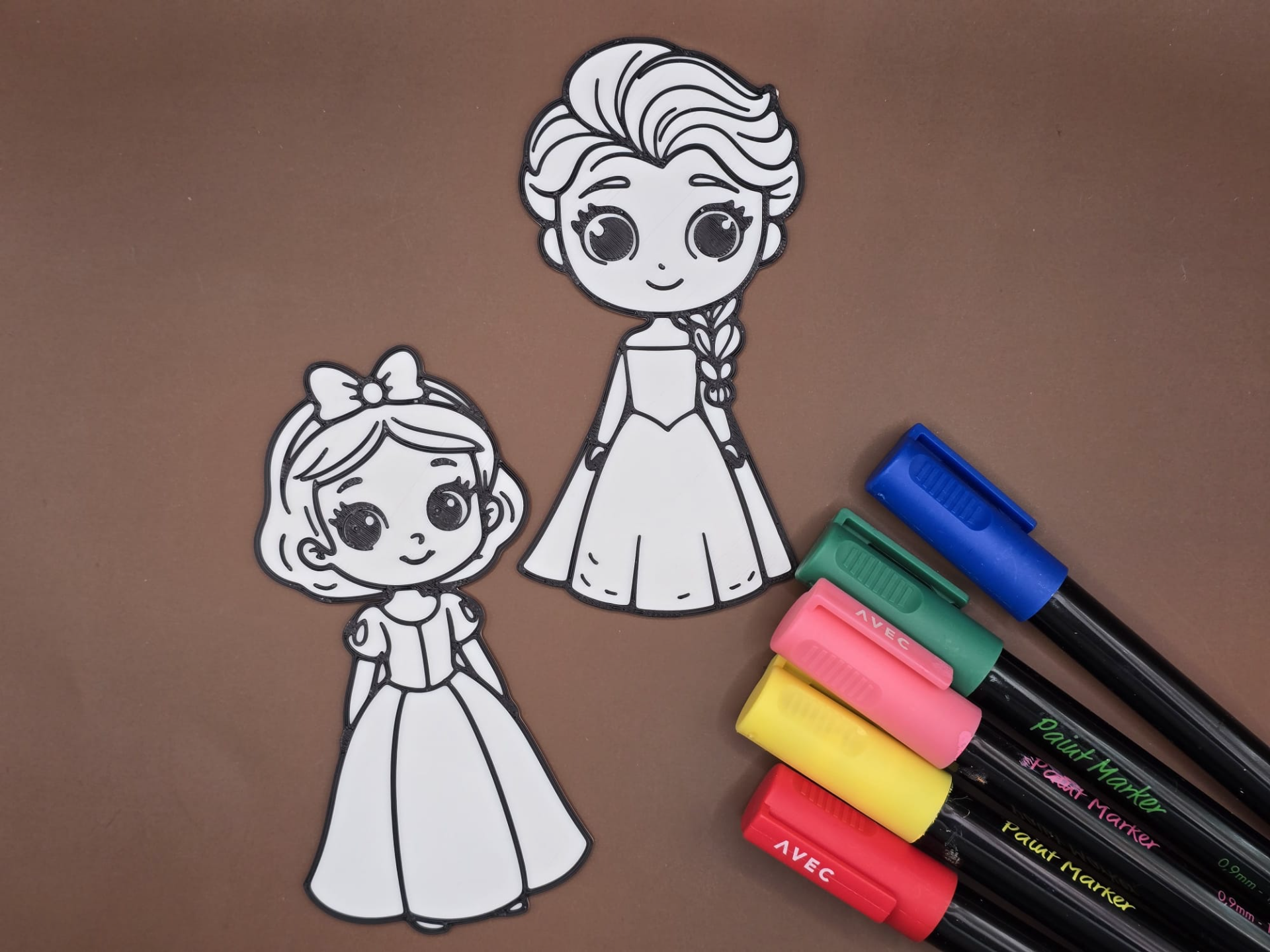 Ice Queen Princess Girl Coloring Set