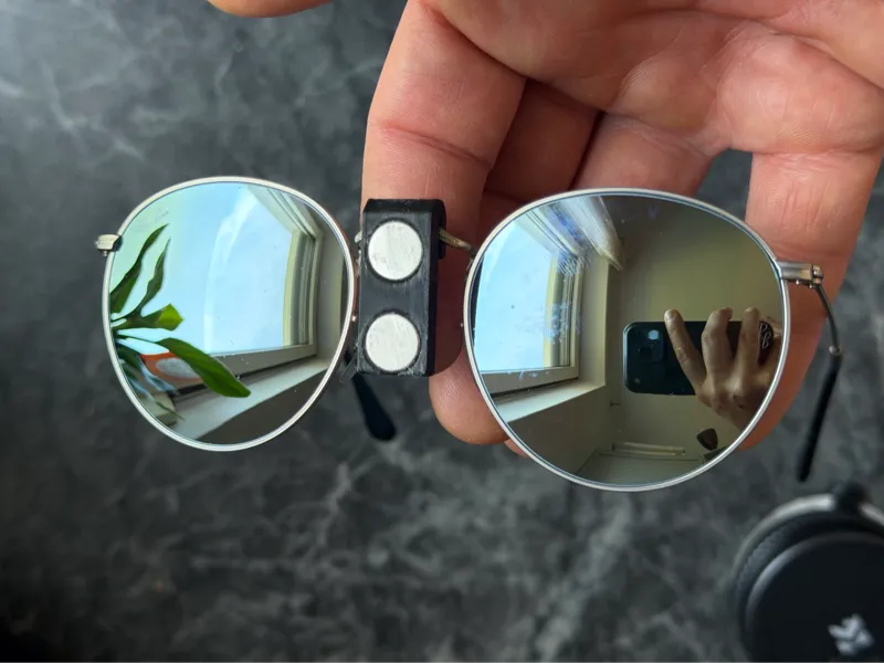 Minimalistic Insta 360 Go 3 holders for sunglasses