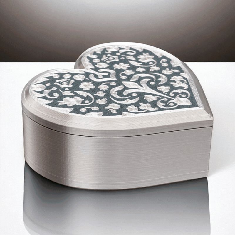 Decorative Heart Box with Tight-fit Lid
