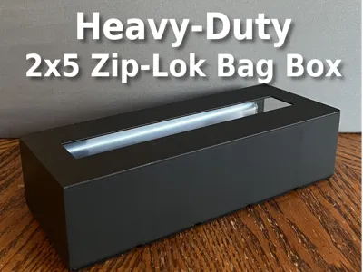 Heavy-Duty Gridfinity Zip-Lok Bag Box (2x5)