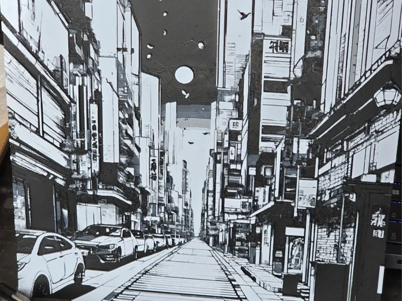 Hueforge - Japan Street by Night