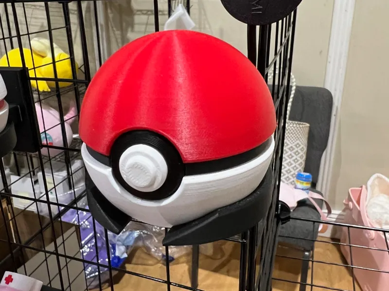 Pokeball holder for Cube Grid Display