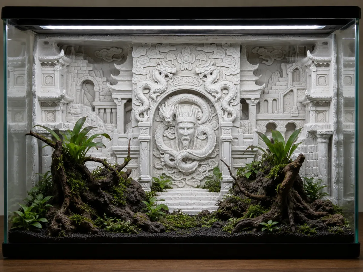 Ancient Dragon Temple Terrarium Background - Free 3D Print Model ...