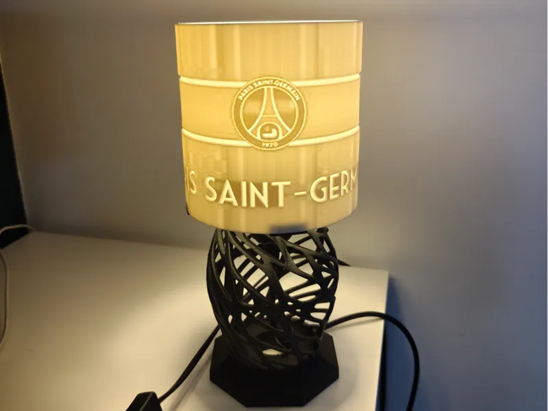 Lampe litophane PSG (Paris Saint-Germain)