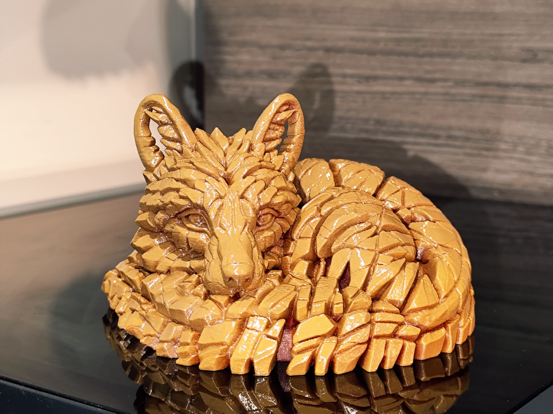 Stone Fox Sculpture