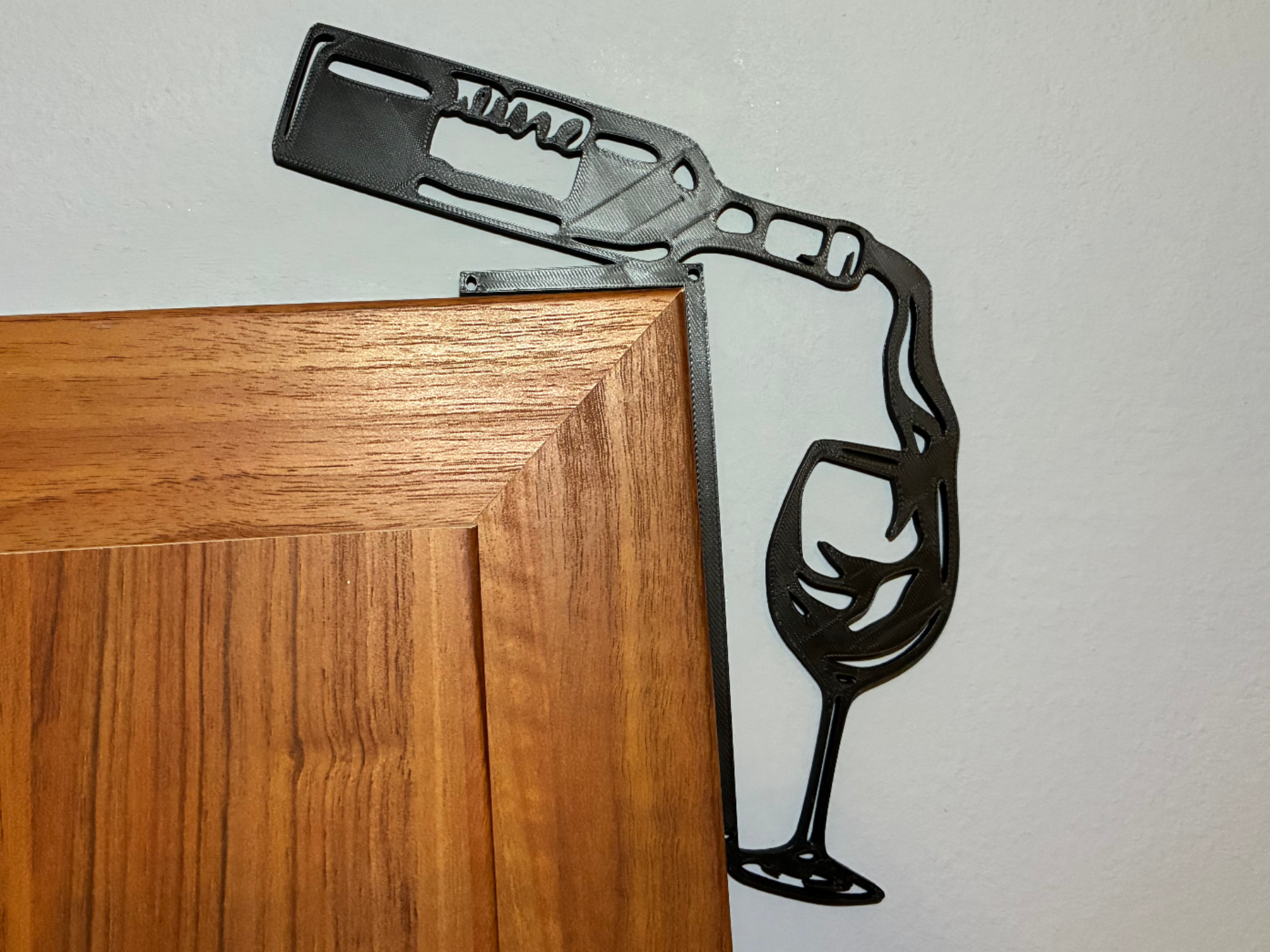 Door decoration wine